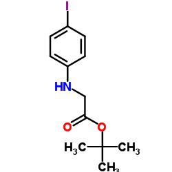 2-Methyl-2-propanyl N-(4-iodophenyl)glycinate结构式