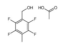 acetic acid,(2,3,5,6-tetrafluoro-4-methylphenyl)methanol结构式