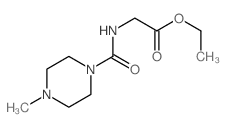 Glycine,N-[(4-methyl-1-piperazinyl)carbonyl]-, ethyl ester Structure