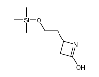 4-(2-trimethylsilyloxyethyl)azetidin-2-one结构式