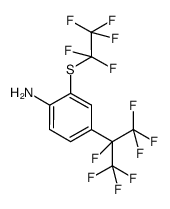 4-heptafluoroisopropyl-2-(pentafluoroethylthio)aniline结构式