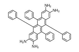 5,6,11,12-tetraphenyltetracene-2,3,8,9-tetramine Structure