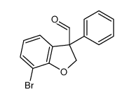 7-bromo-3-phenyl-2H-1-benzofuran-3-carbaldehyde结构式