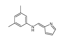 3,5-dimethyl-N-(pyrrol-2-ylidenemethyl)aniline结构式