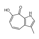 Cyclohepta[b]pyrrol-8(1H)-one, 7-hydroxy-3-methyl- (7CI) Structure