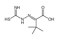 2-(carbamothioylhydrazinylidene)-3,3-dimethylbutanoic acid结构式