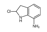 2-chloro-2,3-dihydro-1H-indol-7-amine结构式