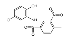 N-(5-chloro-2-hydroxyphenyl)-4-methyl-3-nitrobenzenesulfonamide结构式