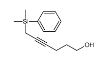 6-[dimethyl(phenyl)silyl]hex-4-yn-1-ol Structure