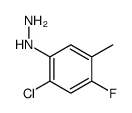 (2-chloro-4-fluoro-5-methylphenyl)hydrazine Structure