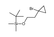 2-(1-bromocyclopropyl)ethoxy-tert-butyl-dimethylsilane结构式