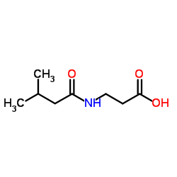 N-(3-Methylbutanoyl)-β-alanine结构式