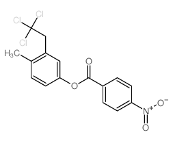 [4-methyl-3-(2,2,2-trichloroethyl)phenyl] 4-nitrobenzoate结构式