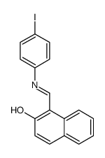 2-Naphthalenol, 1-[[(4-iodophenyl)imino]methyl]- Structure