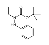 tert-butyl N-anilino-N-ethylcarbamate Structure