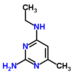 N4-Ethyl-6-methyl-2,4-pyrimidinediamine结构式