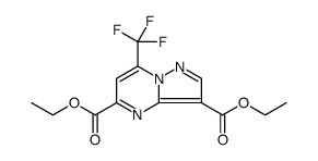 Pyrazolo[1,5-a]pyrimidine-3,5-dicarboxylic acid, 7-(trifluoromethyl)-, 3,5-diethyl ester Structure