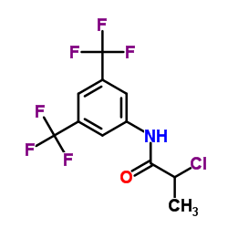 N-[3,5-Bis(trifluoromethyl)phenyl]-2-chloropropanamide结构式