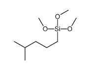 trimethoxy(4-methylpentyl)silane Structure