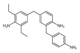 4-[(4-amino-3,5-diethylphenyl)methyl]-2-[(4-aminophenyl)methyl]aniline Structure
