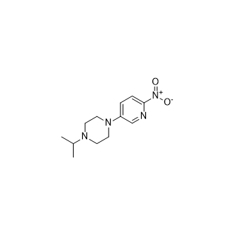 1-异丙基-4-(6-硝基-吡啶-3-基)哌嗪结构式