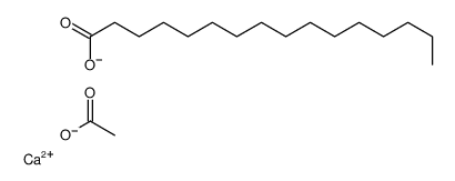 (acetato-O)(palmitato-O)calcium Structure