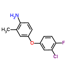 4-(3-Chloro-4-fluorophenoxy)-2-methylaniline结构式