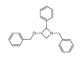 (2R*,3R*)-1-benzyl-2-phenyl-3-(benzyloxy)azetidine结构式