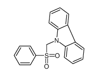 9-(benzenesulfonylmethyl)carbazole Structure