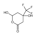 4,6-dihydroxy-4-(trifluoromethyl)tetrahydropyran-2-one Structure