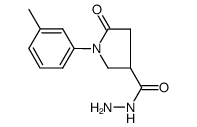 5-oxo-1-(m-tolyl)pyrrolidine-3-carbohydrazide structure