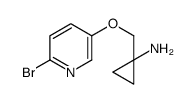 1-[(6-bromopyridin-3-yl)oxymethyl]cyclopropan-1-amine结构式