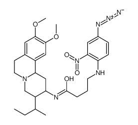 N-(3-isobutyl-9,10-dimethoxy-1,2,3,4,6,7-hexahydro-11bH-benzo(a)quinolizin-2-yl)-4-((4-azido-2-nitrophenyl)amino)butanamide picture