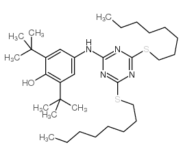 2,4-Bis(octylthio)-6-(4-hydroxy-3,5-di-tert-butylanilino)-1,3,5-triazine picture