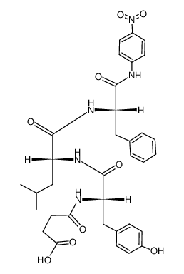 Suc-L-Tyr-D-Leu-L-Phe-pNA结构式