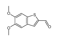 5,6-dimethoxy-benzo[b]thiophene-2-carbaldehyde结构式