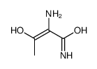 2-amino-3-hydroxybut-2-enamide结构式