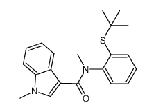 N-[2-(tert-butylthio)phenyl]-N,1-dimethyl-1H-indole-3-carboxamide Structure