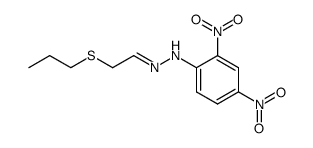 Propylmercapto-acetaldehyd-<2.4-dinitro-phenylhydrazon>结构式