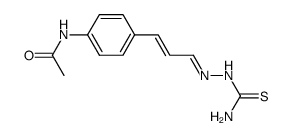 acetic acid-[4-(3-thiosemicarbazono-trans-propenyl)-anilide] Structure