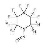 3,3,4,4,5,5-hexafluoro-2,2,6,6-tetradeutero-1-nitrosopiperidine结构式