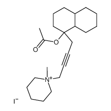 1-Acetoxy-1-<4-piperidino-butin-(2)-yl>-decalin-methojodid Structure