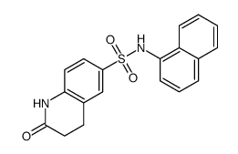 N-(naphthalen-1-yl)-2-oxo-1,2,3,4-tetrahydroquinoline-6-sulfonamide Structure