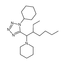 1-[1-(1-cyclohexyl-1H-tetrazol-5-yl)-2-ethyl-hexyl]-piperidine Structure