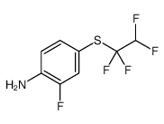 2-fluoro-4-(1,1,2,2-tetrafluoroethylsulfanyl)aniline结构式