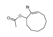 Acetic acid (E)-2-bromo-cyclonon-2-enyl ester结构式