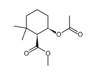 (+-)-6c-acetoxy-2,2-dimethyl-cyclohexane-r-carboxylic acid methyl ester Structure