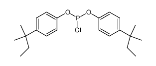Phosphorige Saeure-bis-(4-tert.-pentyl-phenylester)-chlorid Structure