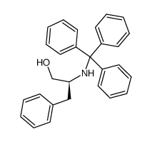 (S)-(-)-3-Phenyl-2-triphenylmethylamino-1-propanol Structure