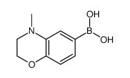 4-Methyl-2,3-dihydro-1,4-benzoxazine-6-boronic acid结构式